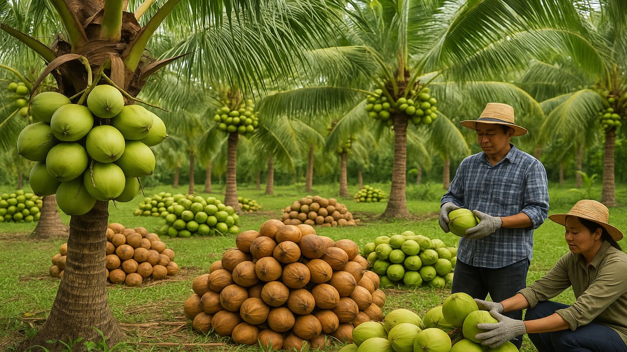 Investor dari Tiongkok Tanam Modal di Sektor Kelapa Dorong Hilirisasi dan Perekonomian Lokal