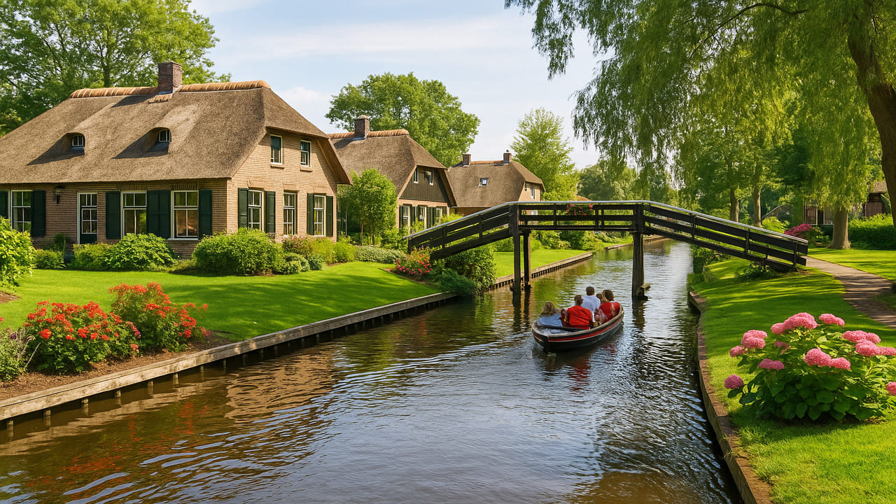 Desa Giethoorn Kehidupan Unik di Desa Tanpa Jalan Raya